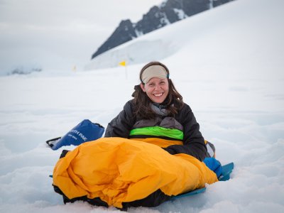 Camping on the ice