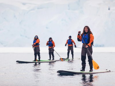 Paddleboarding Antarctica