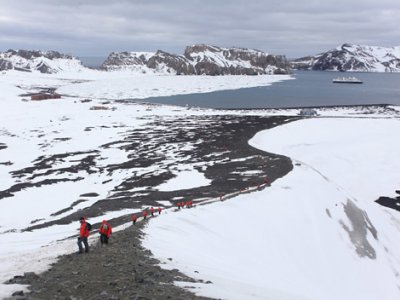 Hiking in Antarctica