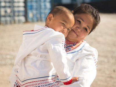 Inuit family
