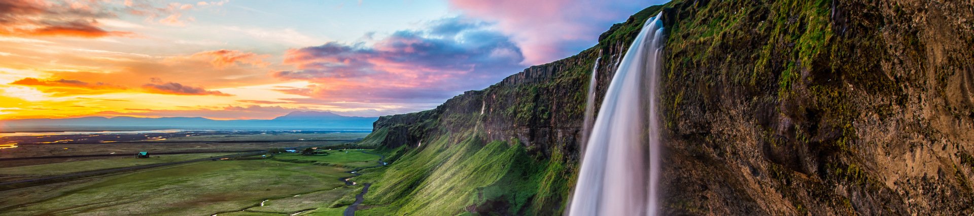 Iceland waterfall