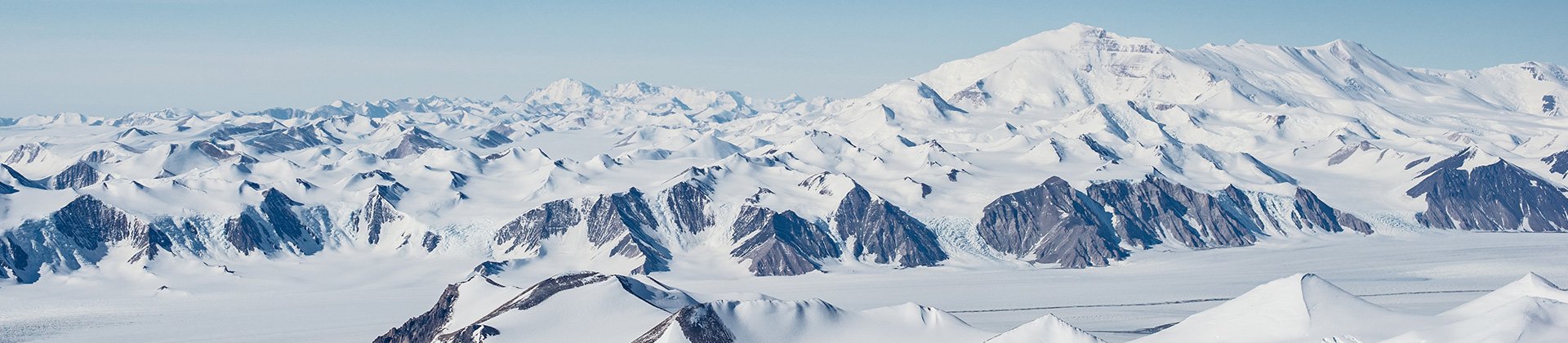 Antarctica scenery from above