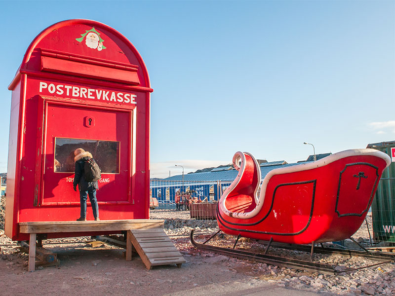 The Julemanden mailbox