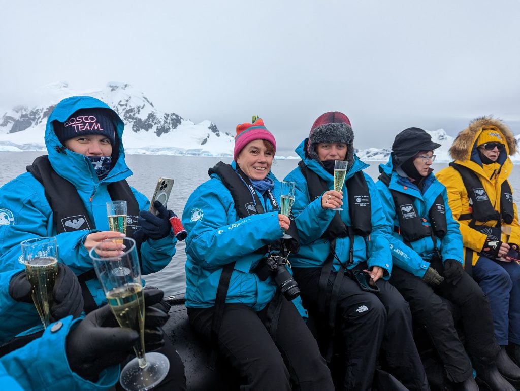 Celebratory champers on the zodiac!