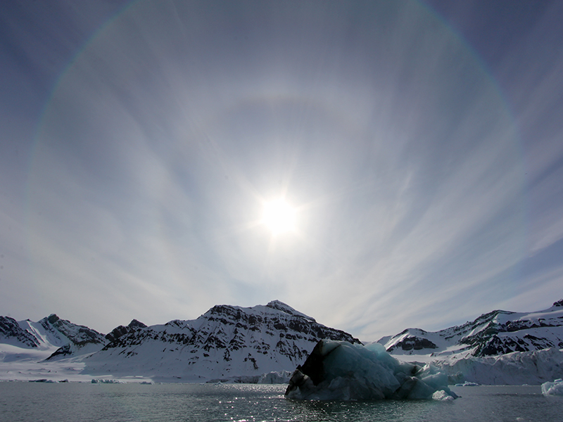 Halo over Svalbard