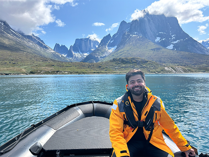 Felipe enjoying the sights of South Greenland