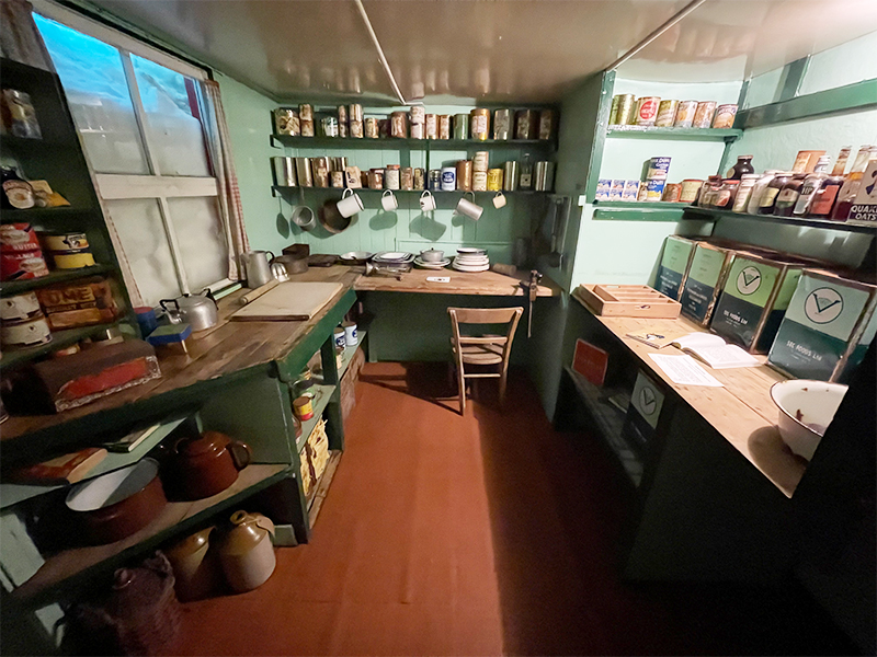 The old kitchen in the museum