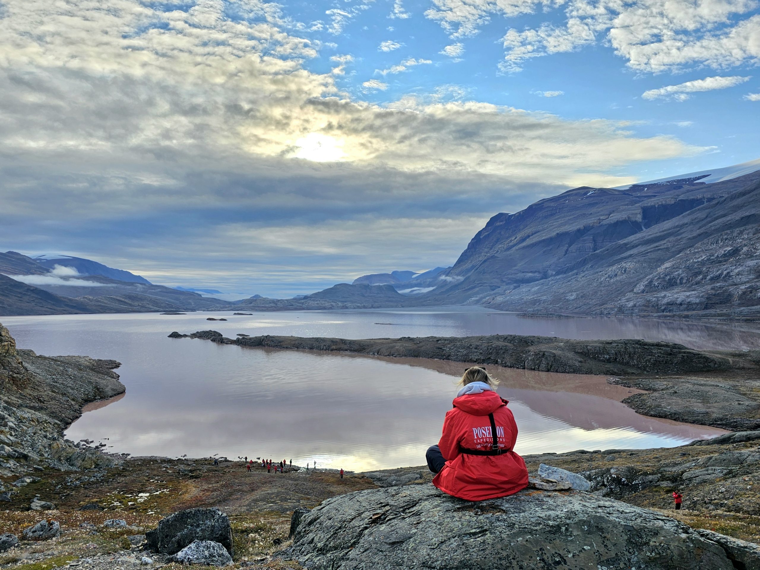 Lucy captures the sunrise over the lake moment