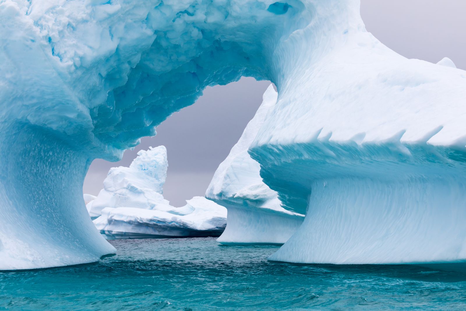 Ice Formation in Antarctica just beyond the Gerlache Strait